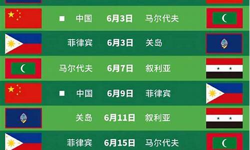 国足世预赛赛程时间表2023年8月_国足世预赛赛程时间表2023年8月12日